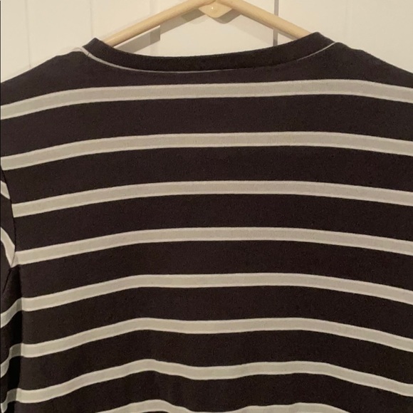 American Eagle XS striped T shirt blue gray AE - Picture 5 of 5